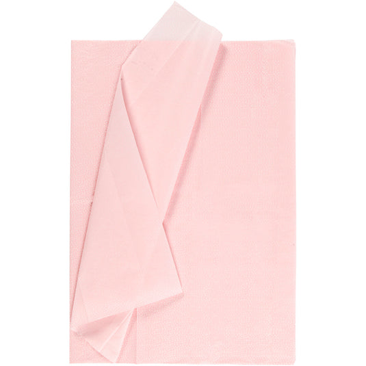 Tissuepapier, met stippen, vel 50x70 cm, 14 gr, lichtrood, 6 vel 1 doos