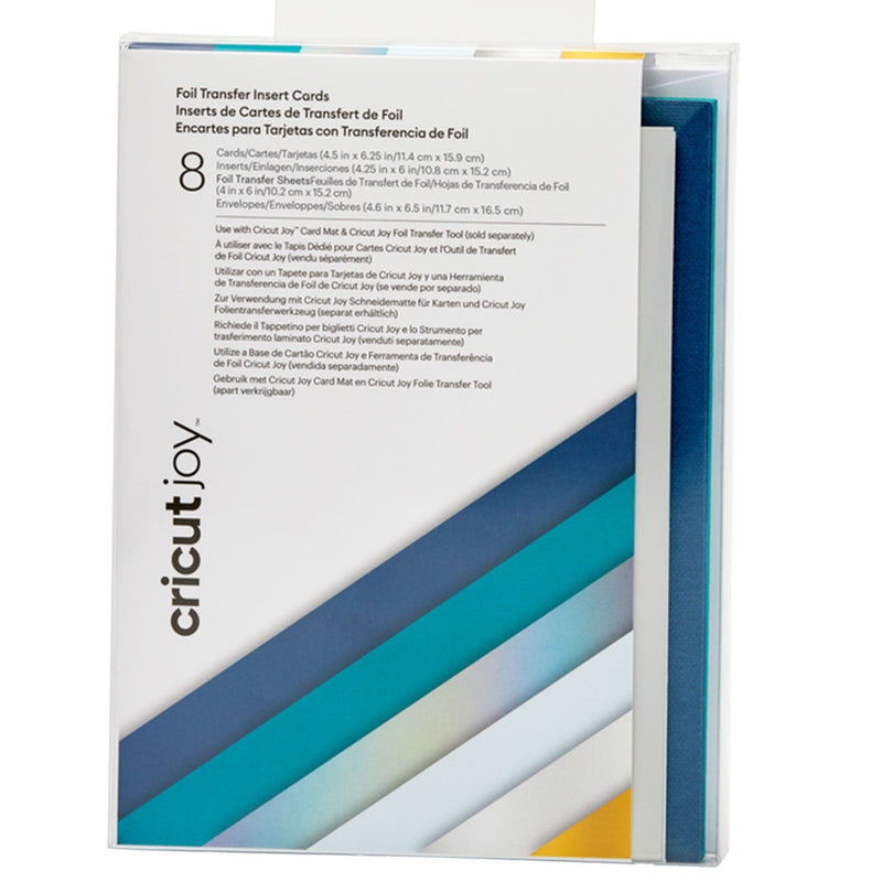 Load image into Gallery viewer, Cricut joy • insert cards foil blue lagoon a6
