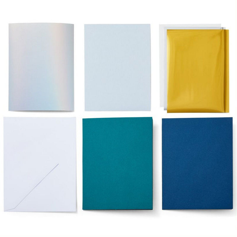 Load image into Gallery viewer, Cricut joy • insert cards foil blue lagoon a6
