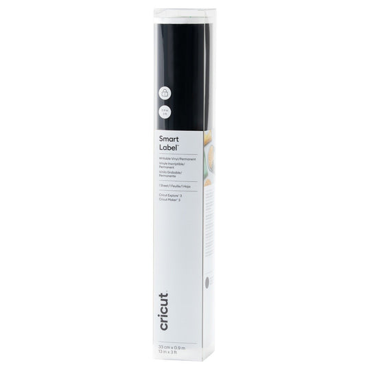 Cricut • smart label permanent writable vinyl 91x33cm black