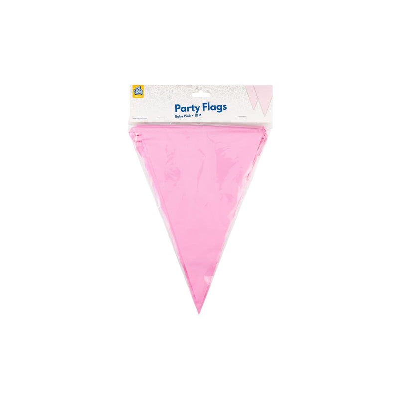 Load image into Gallery viewer, Paperdreams party vlag - baby roze 10 meter pe polyetheen
