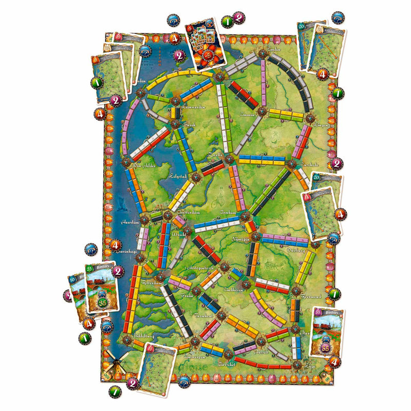 Load image into Gallery viewer, Days of wonder ticket to ride nederland - bordspel uitbreiding - meertalig inclusief nederlands
