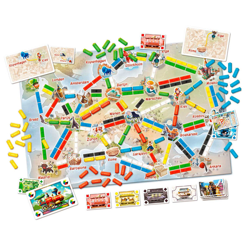 Load image into Gallery viewer, Asmodee ticket to ride mijn eerste reis bordspel
