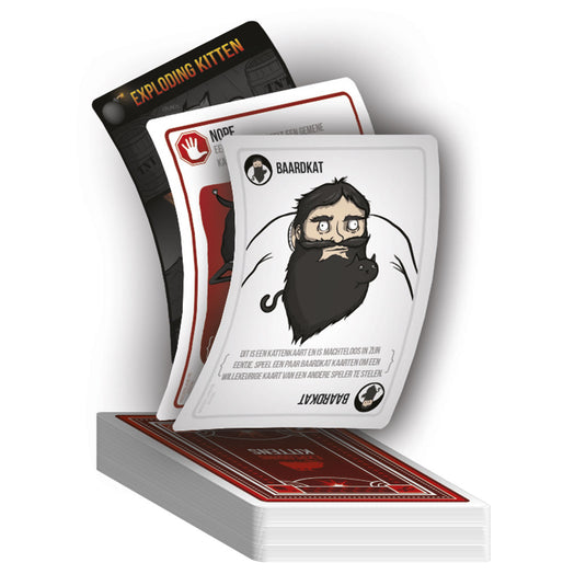 Exploding kittens originele editie - kaartspel vol spanning en humor - 2 tot 5 spelers - partyspel