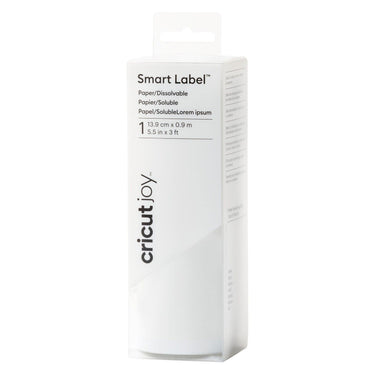 Cricut joy • smart labels disolvable 91x14cm 1 sheet white