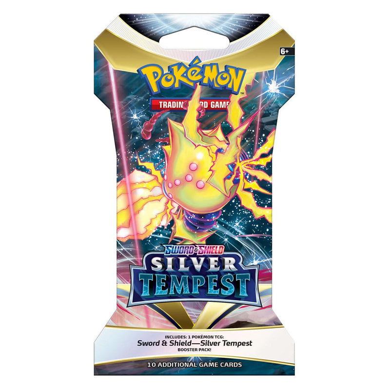 Load image into Gallery viewer, Asmodee TCG Sword Shield Silver Tempest Sleeved Booster
