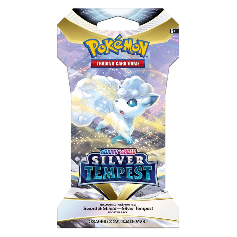 Load image into Gallery viewer, Asmodee TCG Sword Shield Silver Tempest Sleeved Booster
