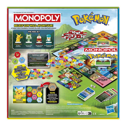 Monopoly pokémon editie - bordspel - gezelschapsspel
