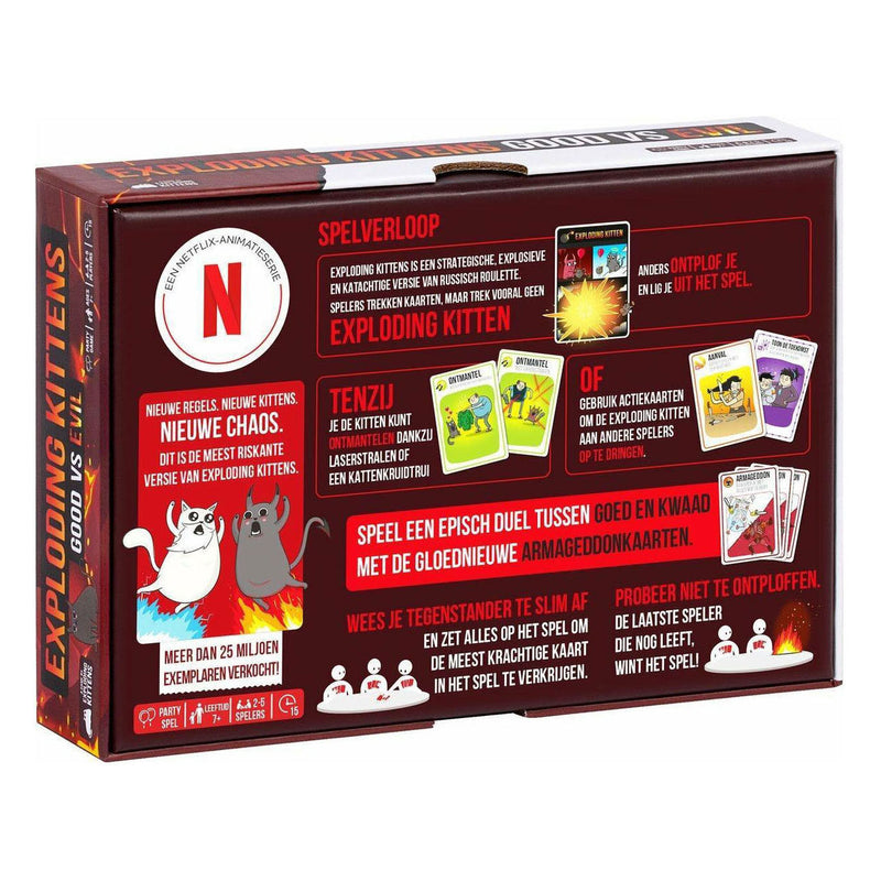 Load image into Gallery viewer, Exploding kittens good vs evil kaartspel
