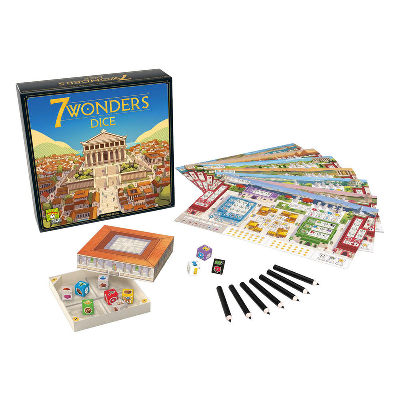Load image into Gallery viewer, Repos production asmodee dobbelspel 7 wonders dice strategisch bordspel 2-7 spelers.
