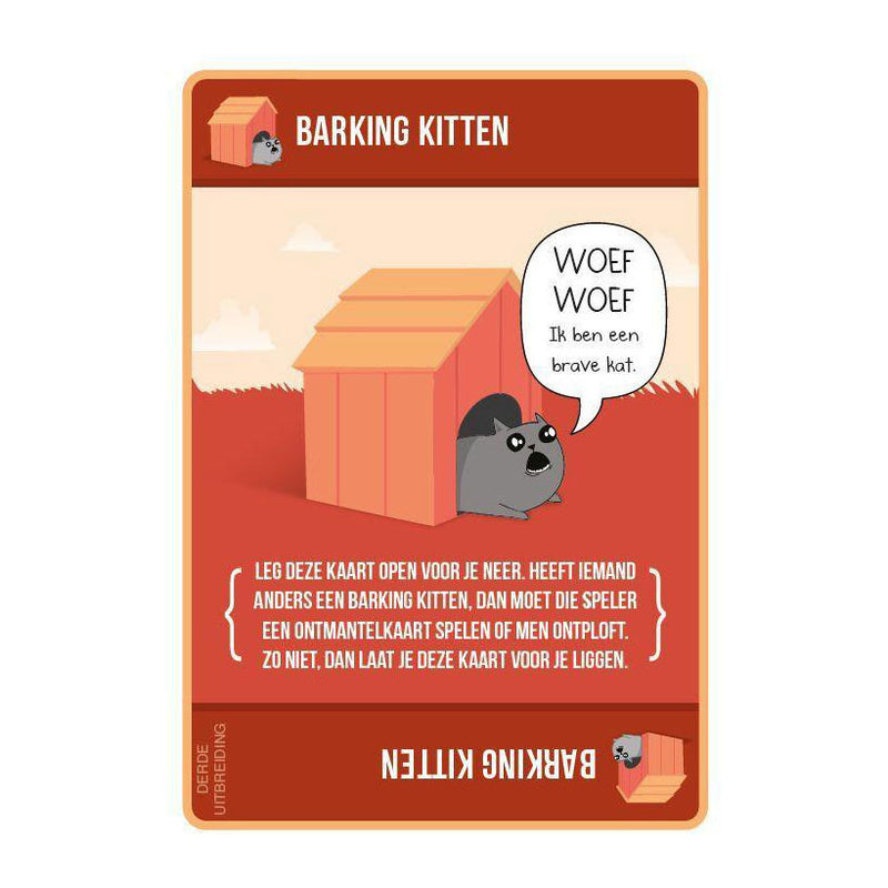 Load image into Gallery viewer, Exploding kittens - uitbreidingset barking kittens - kaartspel
