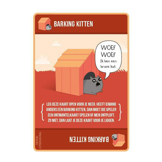 Exploding kittens - uitbreidingset barking kittens - kaartspel