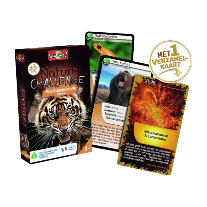 Load image into Gallery viewer, Geronimo games bioviva kwartet nature challenge - angstaanjagende dieren
