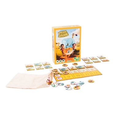 Geronimo games mission savane - - kiwizou - kinderspel - vanaf 5 jaar oud - van 1 tot 4 spelers