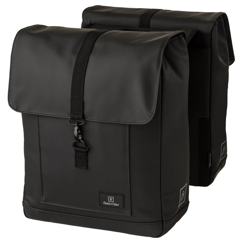 Load image into Gallery viewer, Fastrider jaxx ii dubbele fietstas – mik-compatibel – 28l – waterafstotend – incl. laptopvak – zwart
