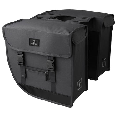 Fastrider hybride - dubbele fietstas - waterafstotend - 26 liter - grijs