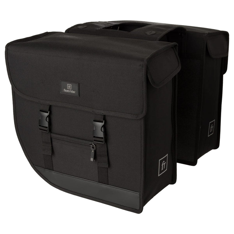 Load image into Gallery viewer, Fastrider hybrid large dubbele fietstas zwart - 35l
