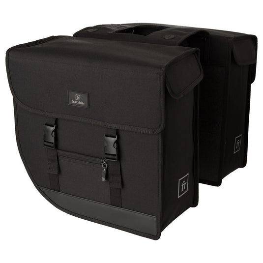 Fastrider hybrid large dubbele fietstas zwart - 35l