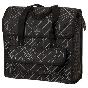 Fastrider lasse luxe shopper fietstas click'ngo basics dex zwart-wit