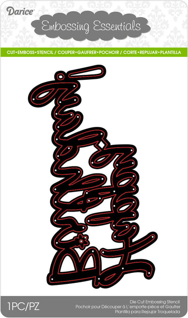 Darice • die cut stencil happy birthday