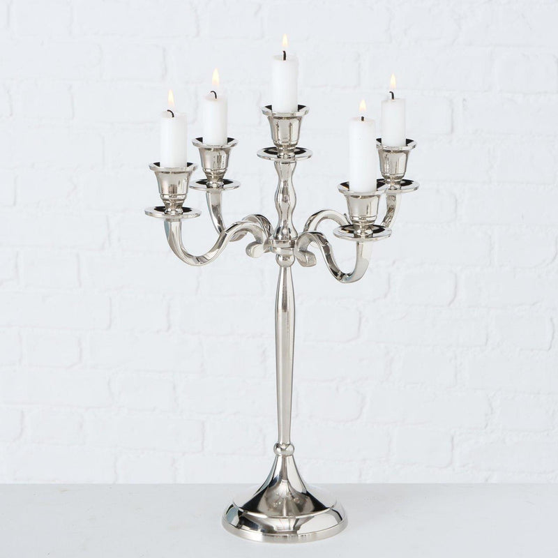 Load image into Gallery viewer, Boltze home kandelaar zilver 27x38cm
