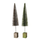 Boltze home kerstboom tarvo glitter h50cm dia11cm bruin groen