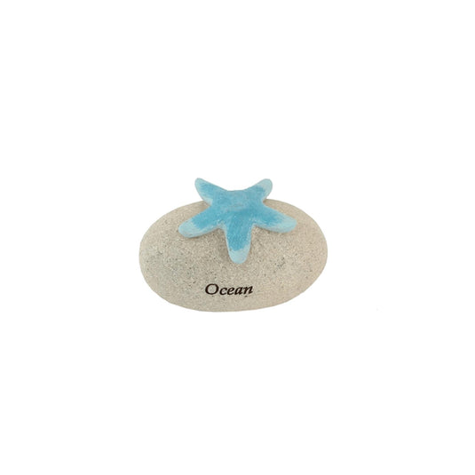 Gerkimex steen polystone met zeester ocean 8x5x5cm