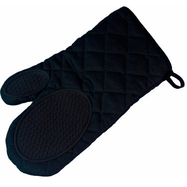 Wicotex ovenhandschoen met silicone grip 30x18cm zwart