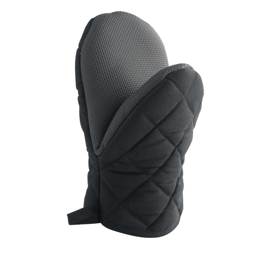 Wicotex ovenhandschoen met neoprene grip zwart