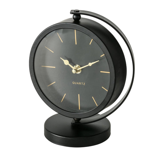 Boltze home tafelklok balia metaal 16x10xh20cm ( exclusief 2xaa batterijen )