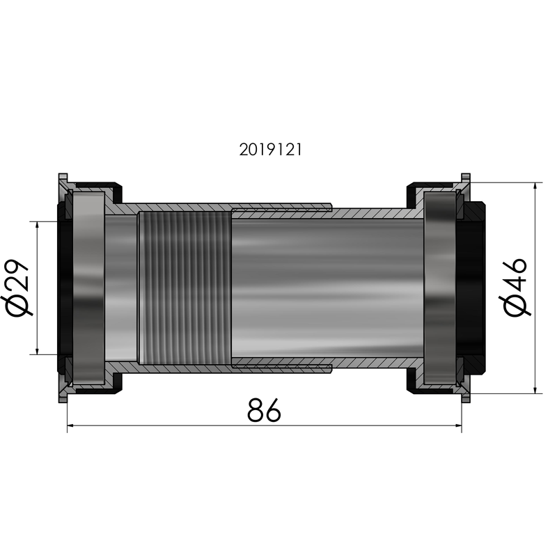 Load image into Gallery viewer, Trapas Elvedes SRAM DUB BB386
