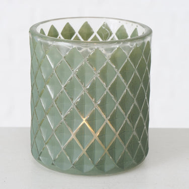 Boltze home windlicht dustin ã˜8xh9cm groen