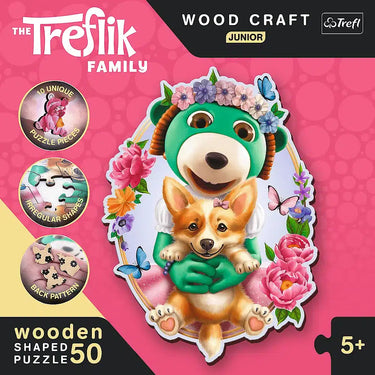 Trefl puzzel hout wood craft junior happy iks milieuvriendelijk fsc.