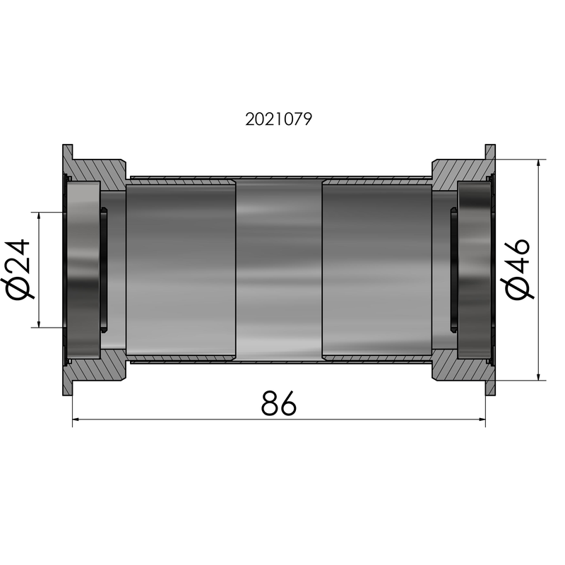 Load image into Gallery viewer, Elvedes trapas adapter Press Fit BB386 Shimano 24mm
