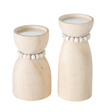 Boltze home kandelaar kianos 2-delige set ã˜8xh14 ã˜7xh17cm