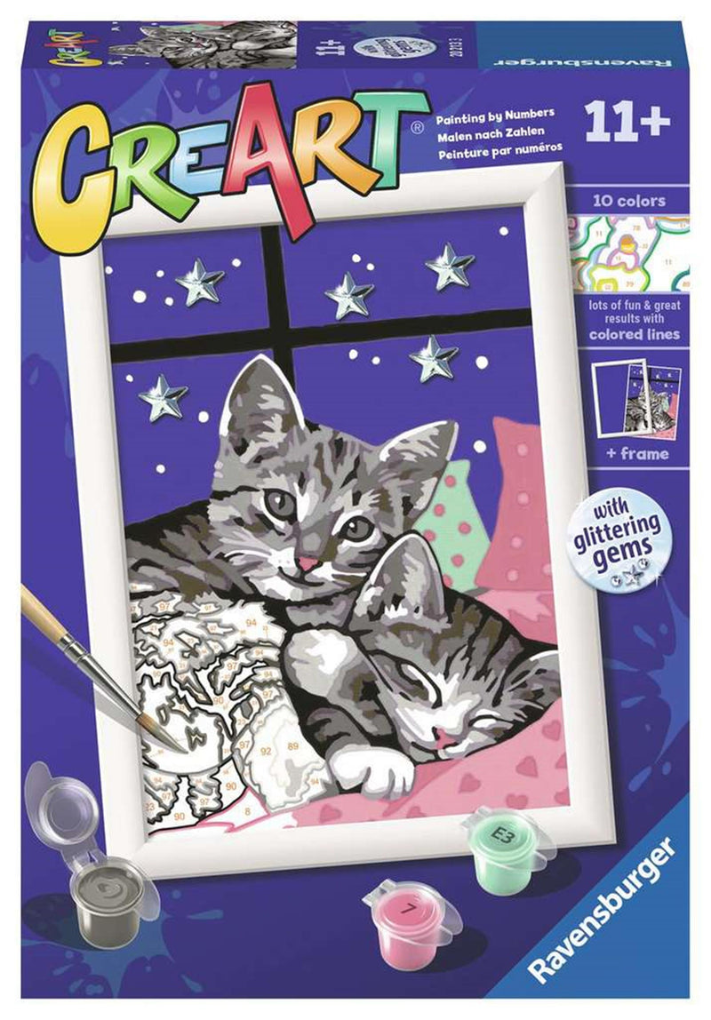 Load image into Gallery viewer, Ravensburger creart sleepy kitties
