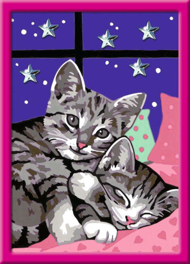 Ravensburger creart sleepy kitties - schilderen op nummer voor kinderen