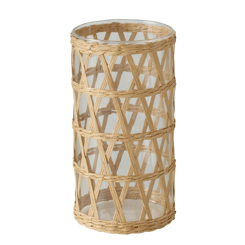 Load image into Gallery viewer, Boltze home vaas favro glas zeegras ø11xh20cm
