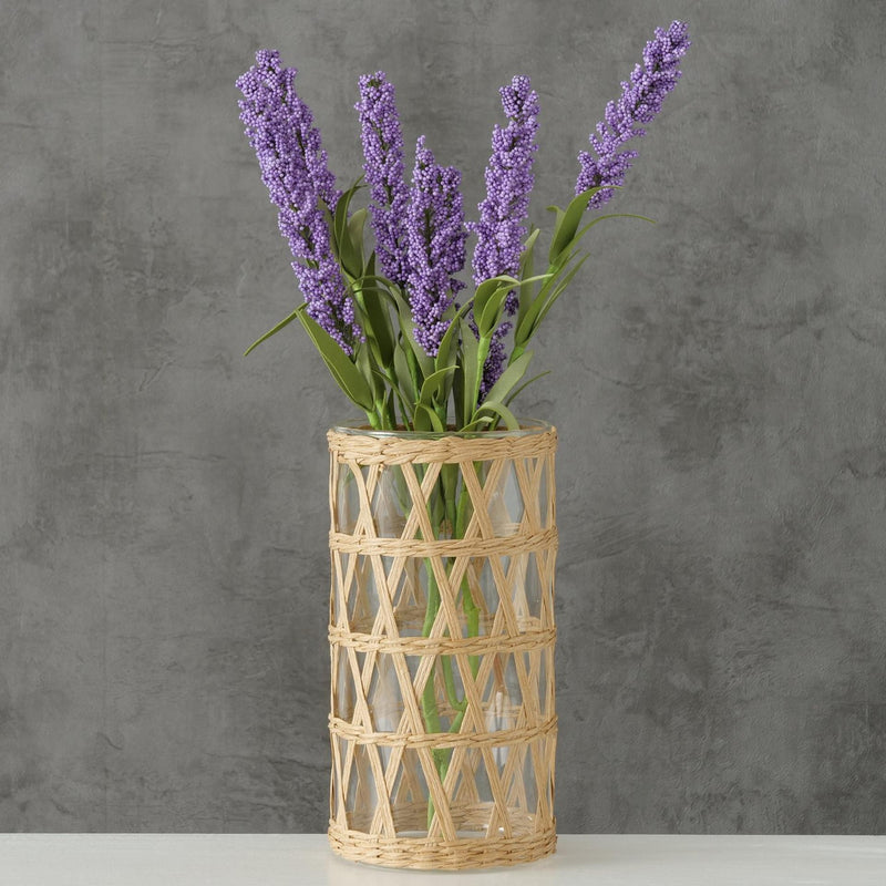 Load image into Gallery viewer, Boltze home vaas favro glas zeegras ø11xh20cm

