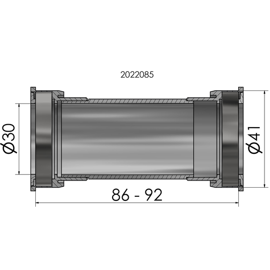 Elvedes trapas adapter press fit bb86 92 sram dub