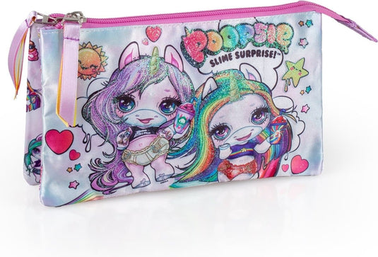 Jim jam etui poopsie pennenetui 3 vaks met 2 ritsen