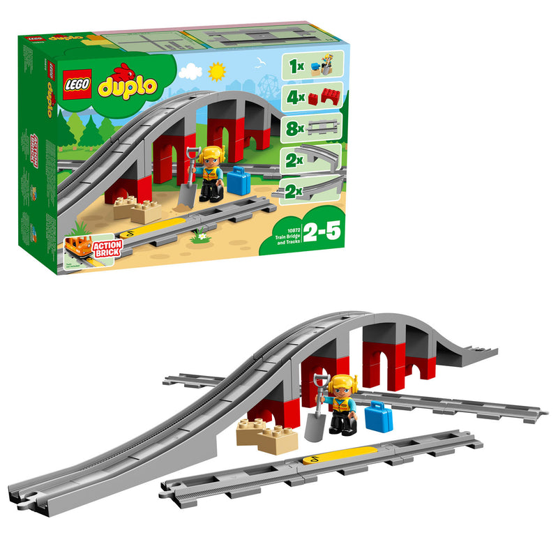 Load image into Gallery viewer, Lego Duplo LEGO DUPLO 10872 Treinbrug en Rails

