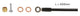 Elvedes remslang shimano bh90 extra flexibel zwart 4m