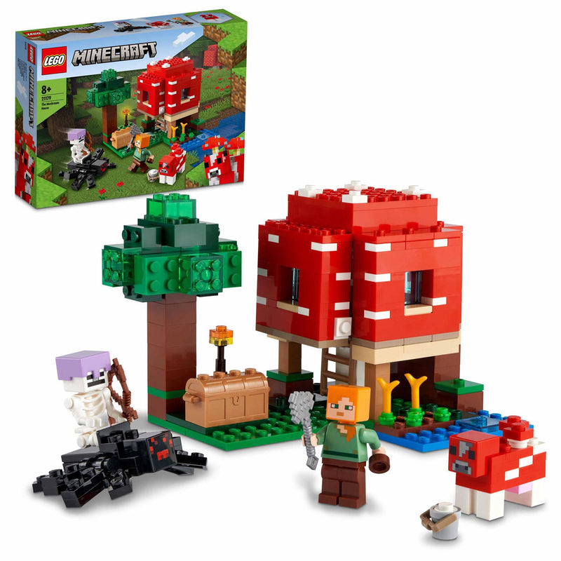 Load image into Gallery viewer, Lego LEGO Minecraft 21179 Het Paddenstoelenhuis
