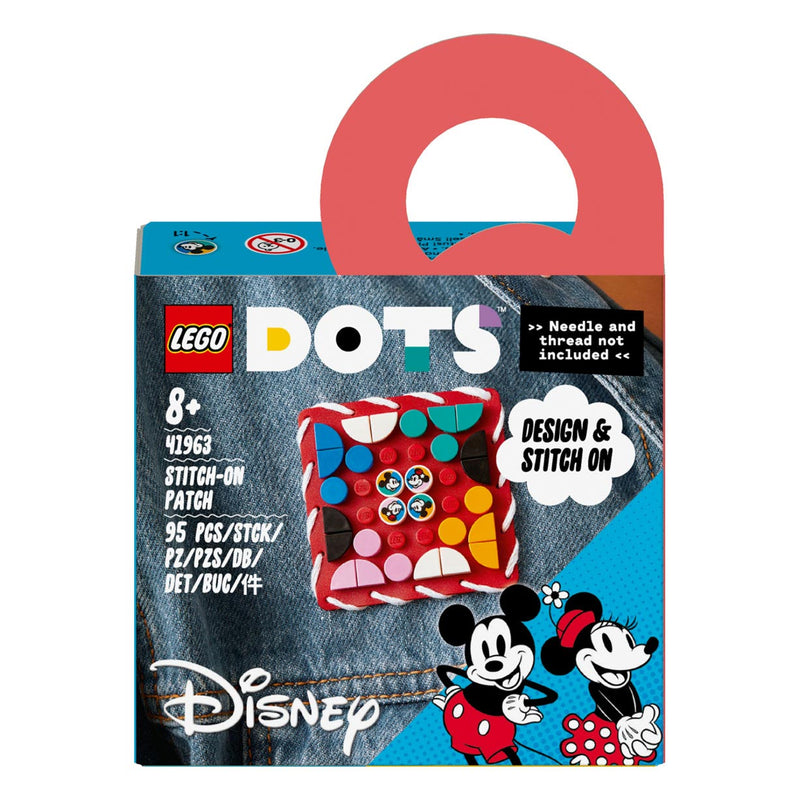 Load image into Gallery viewer, Lego dots 41963 mickey minnie mouse: stitch-on patch
