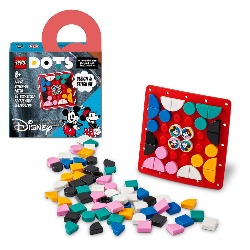 Load image into Gallery viewer, Lego dots 41963 mickey minnie mouse: stitch-on patch
