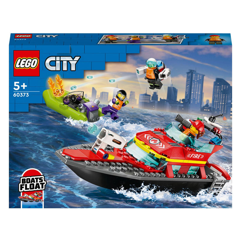 Load image into Gallery viewer, Lego city reddingsboot brand speelgoed voor kinderen - 60373
