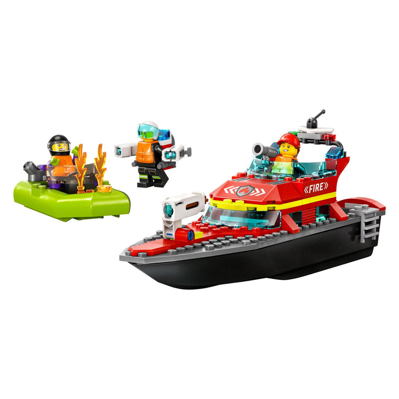 Load image into Gallery viewer, Lego city reddingsboot brand speelgoed voor kinderen - 60373
