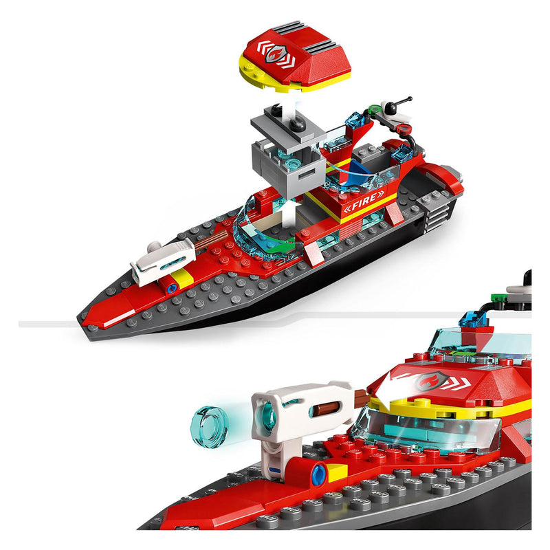 Load image into Gallery viewer, Lego city reddingsboot brand speelgoed voor kinderen - 60373

