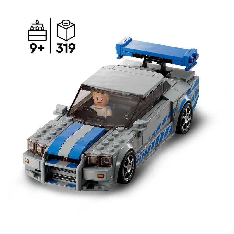 Load image into Gallery viewer, Lego speed champions 76917 2 fast 2 furious nissan skyline gt-r (r34)
